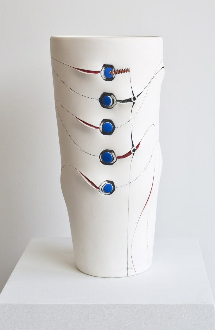 Andile Dyalvane, Scarified Vuyo vase , 2016