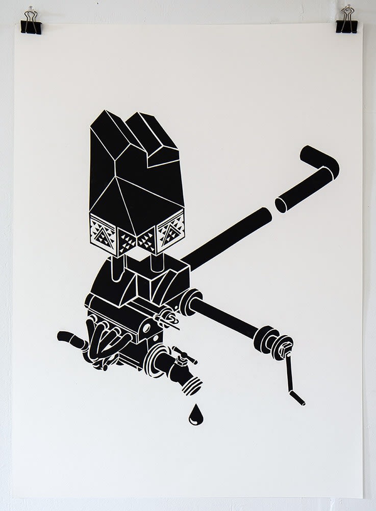 Olalekan Jeyifous, Nothing But Water, 2016