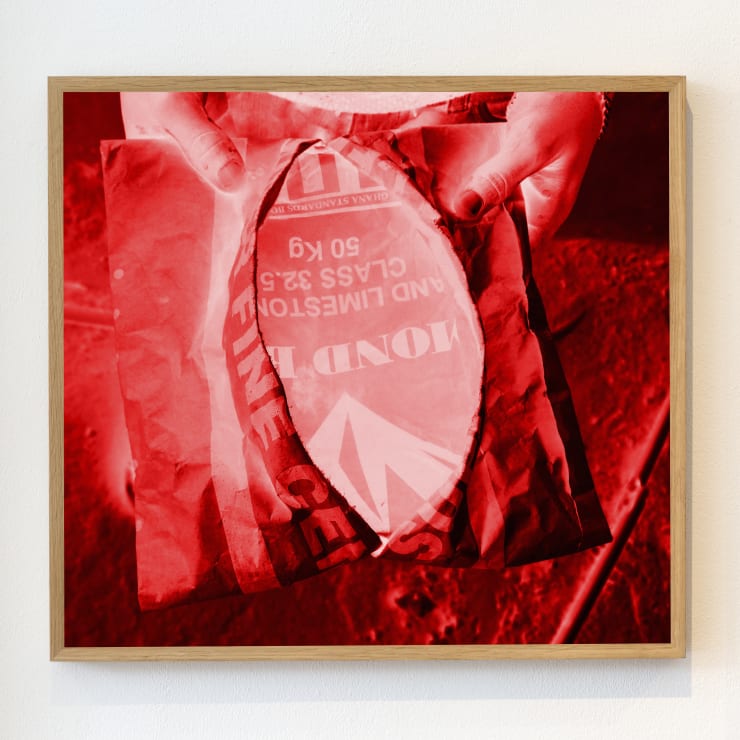 Larry Amponsah, Shield Of An Apprentoice (Red) Altered, 2019