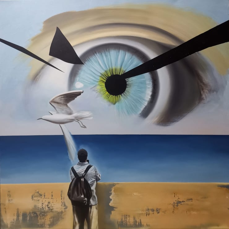 JIANG Wenbin, Ville Fantôme - Regard sur l'abîme , 2021