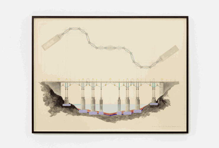 Charles Avery, Untitled (An idea for a Bridge), 2021
