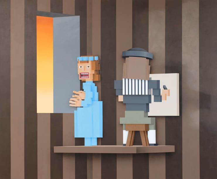 Sepand Danesh, THE ARTIST AND THE MODEL (Johannes Vermeer), 2025