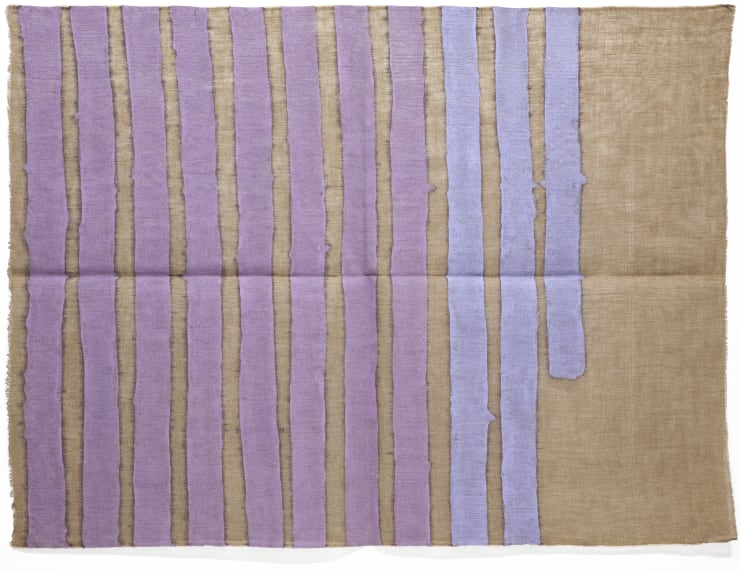 Giorgio Griffa, Linee verticali, 1976