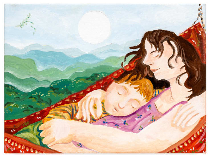 Antonio Kuschnir Me and my mother, 2025 Oil on canvas 23 x 31 cm 9 x 12 1/4 in