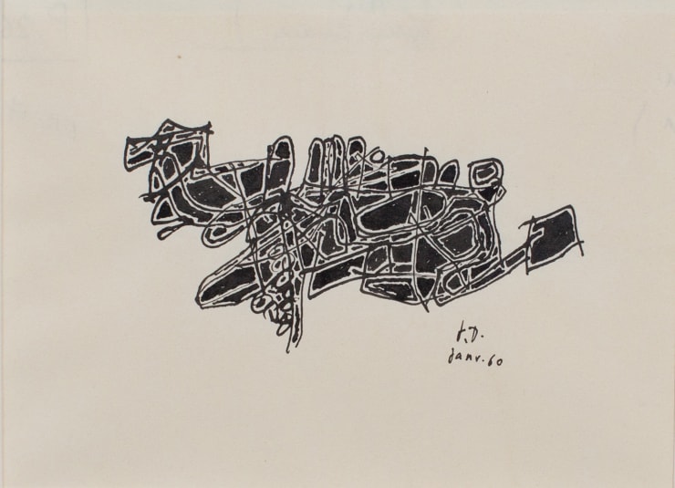 Jean Dubuffet, Motif Drawings for the Pataphysical College , 1960