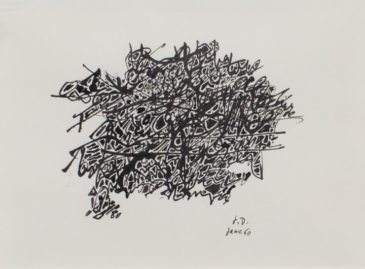 Jean Dubuffet, Motif : Drawings for the Pataphysical College, 1960