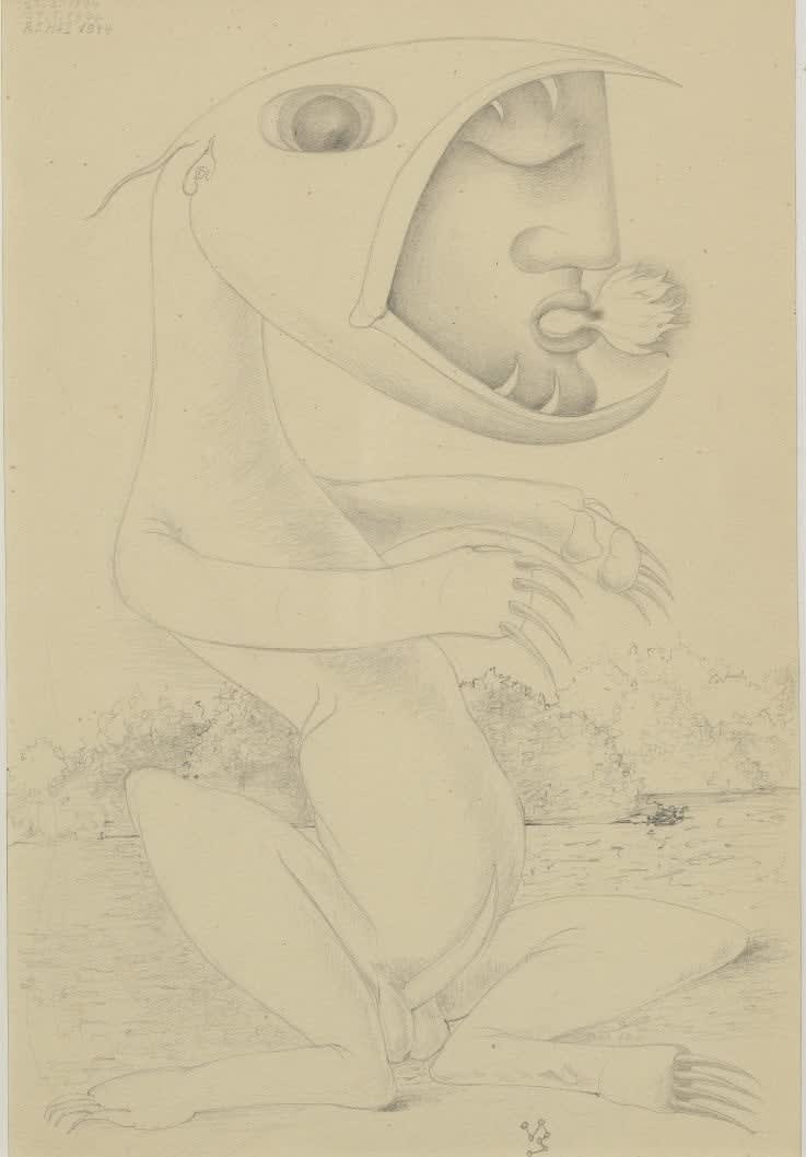 Victor Brauner, The Male and Evil, 1944
