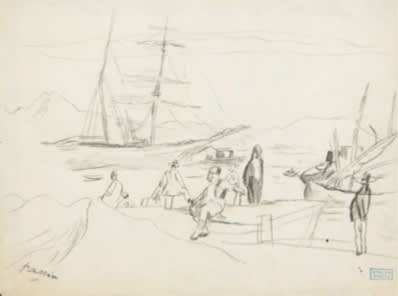 Jules Pascin, The Little Port, 1924