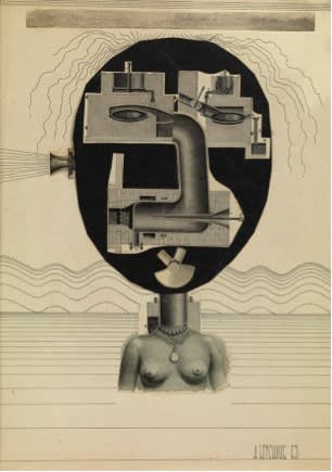 Anatoli Brussilovsky, Surreal Face, 1965