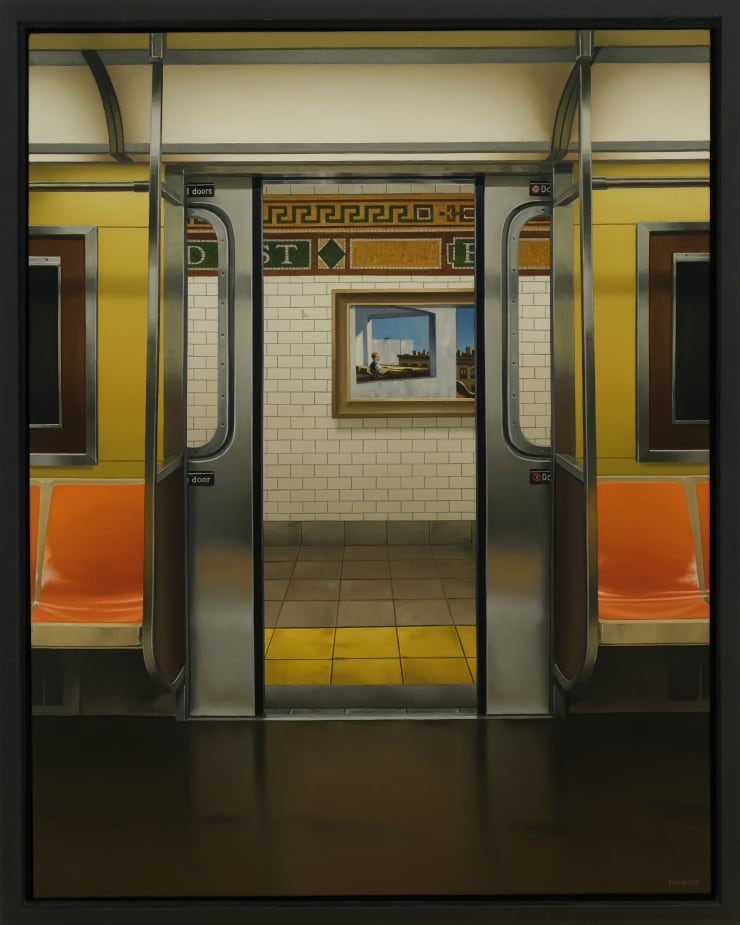 Peter Harris, Broad Street with Hopper, 2024