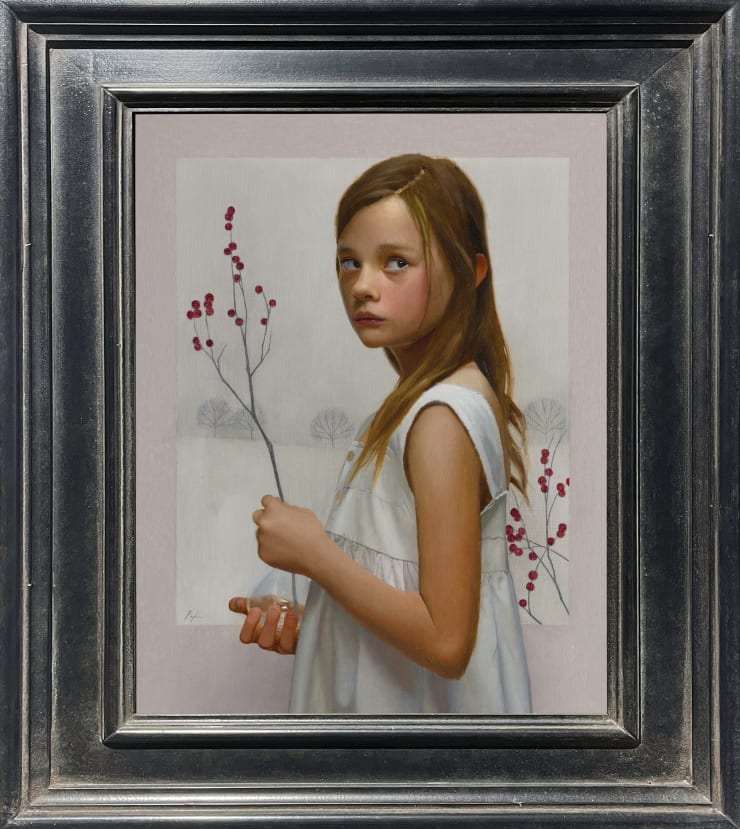 Mark R. Pugh, Girl with Winter Berries, 2024