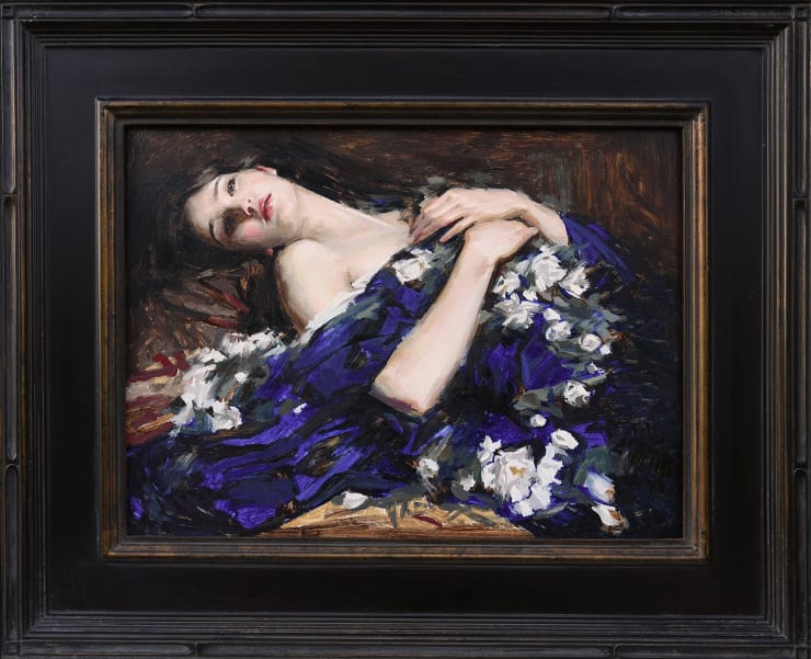 Mary Sauer, Figure in Blue, 2024