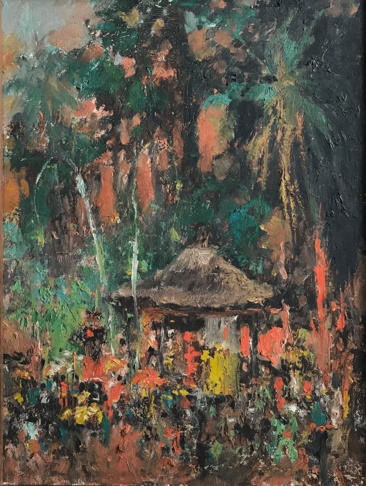 Chris Suharso, A Ceremony at Dusk, 1995