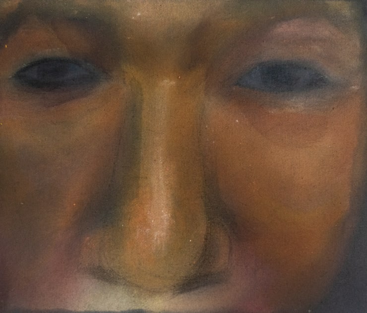 Khushbu Baria Untitled , 2025 Acrylic on Canvas 10.5 x 11 in