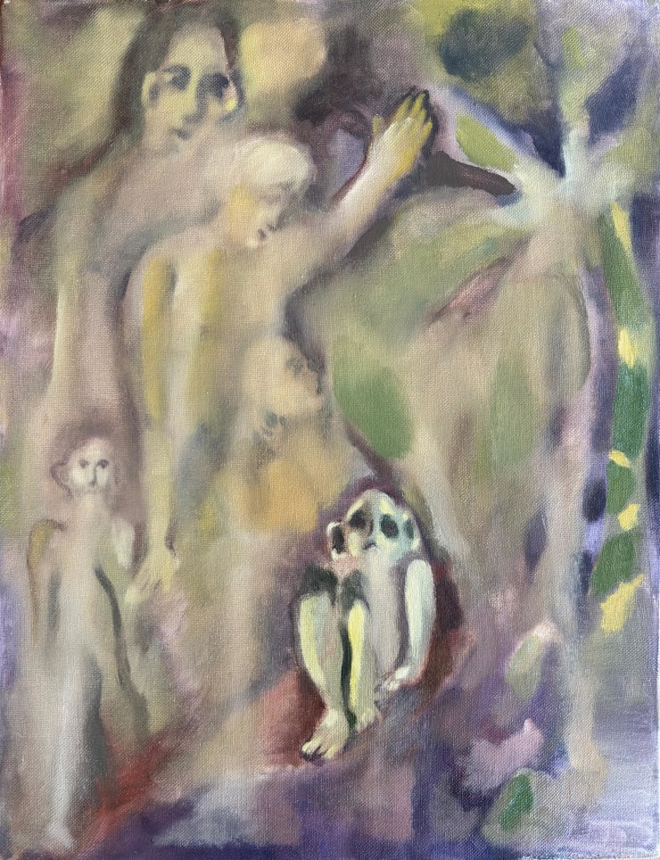 Namrata Arjun Namrata Arjun Differently gendered unconscious / the queer limit of memory 2025 Oil on canvas 18 x 14 in 45.7 x 35.6 cm