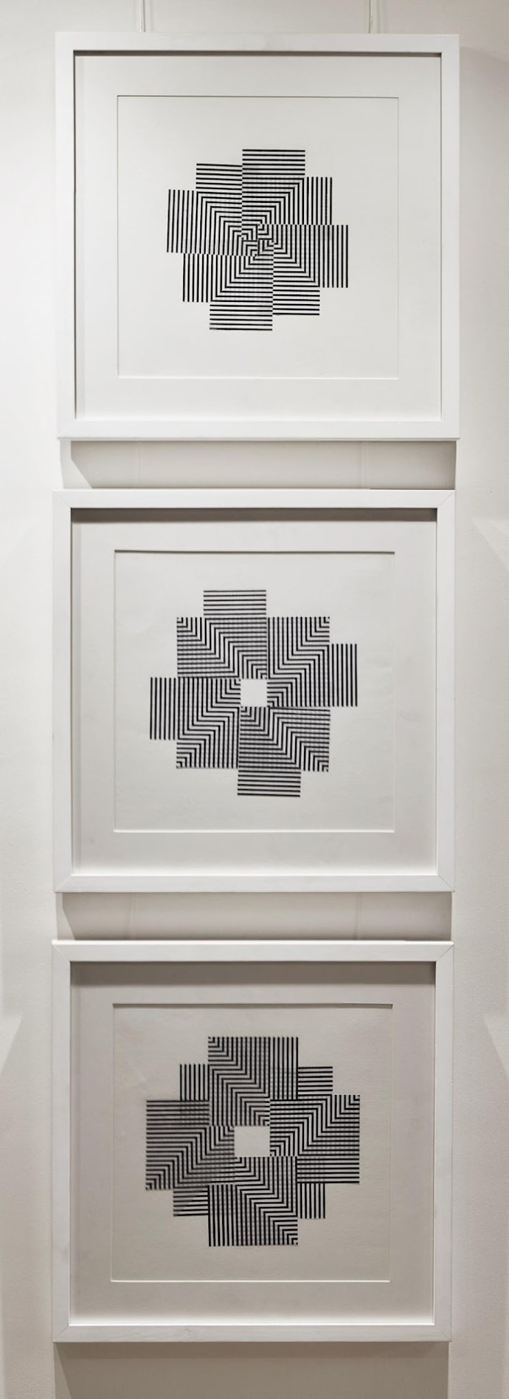 Arvind Sundar ‘Illusion of chaos triptych’ 17 x 17 in