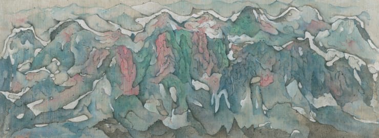 Xinshou Yang, Cyan Mountains V, 2024