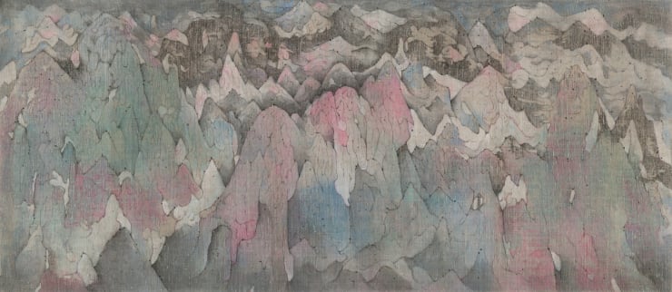 Xinshou Yang, Cyan Mountains I, 2024