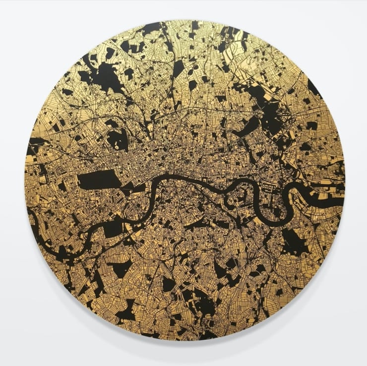 Ewan Eason, Mappa Mundi London (Centred on Park Lane), 2017