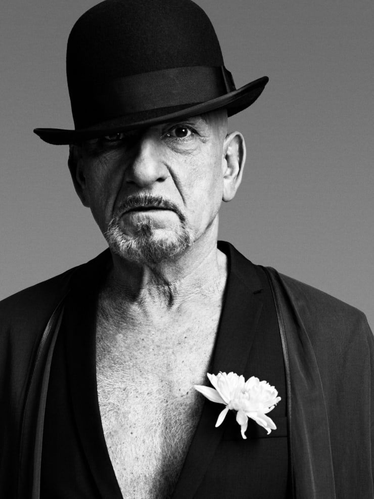 Bryan Adams, Sir Ben Kingsley, Portrait with flower, London, 2010