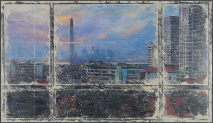 郑云瀚 Zheng Yunhan, 客厅窗外 Outside the living room window, 2020-21