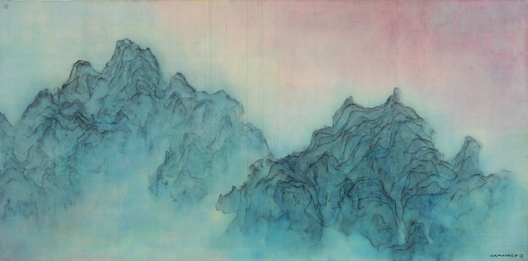 王绍强 Wang Shaoqiang, 叠峰翠谷 III Stacked Peak and Green Valley III, 2023