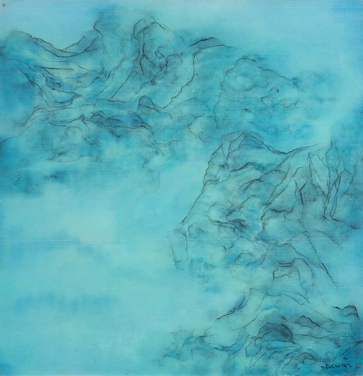 王绍强 Wang Shaoqiang, 亥时蓝溪 II Blue Stream After Nightfall II, 2023