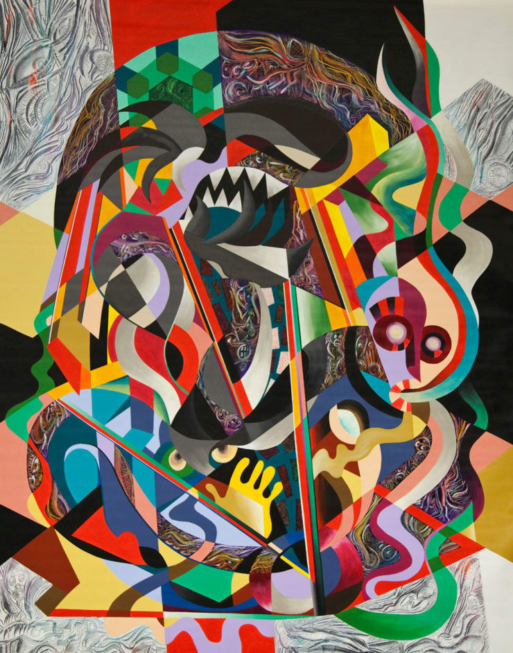 Man of War 2, 2013 Acrylic on Canvas 247 x 189 cm