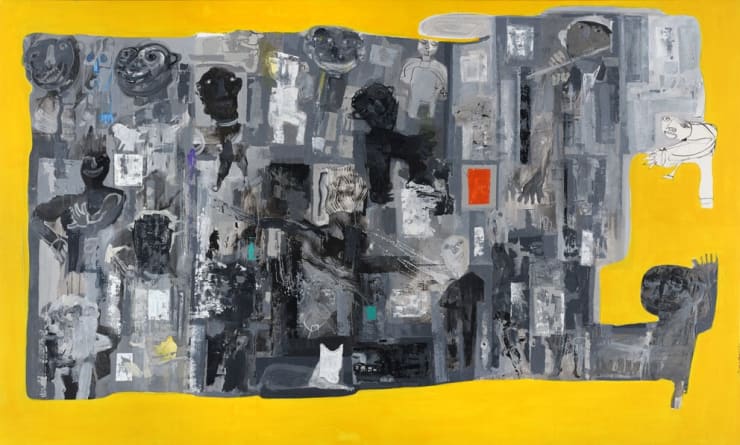 Untitled, 2017 Acrylic on canvas 180 x 300 cm