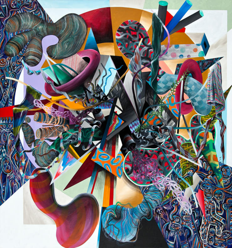 Machine Hearts 5, 2015 Acrylic on canvas 216 x 200 cm