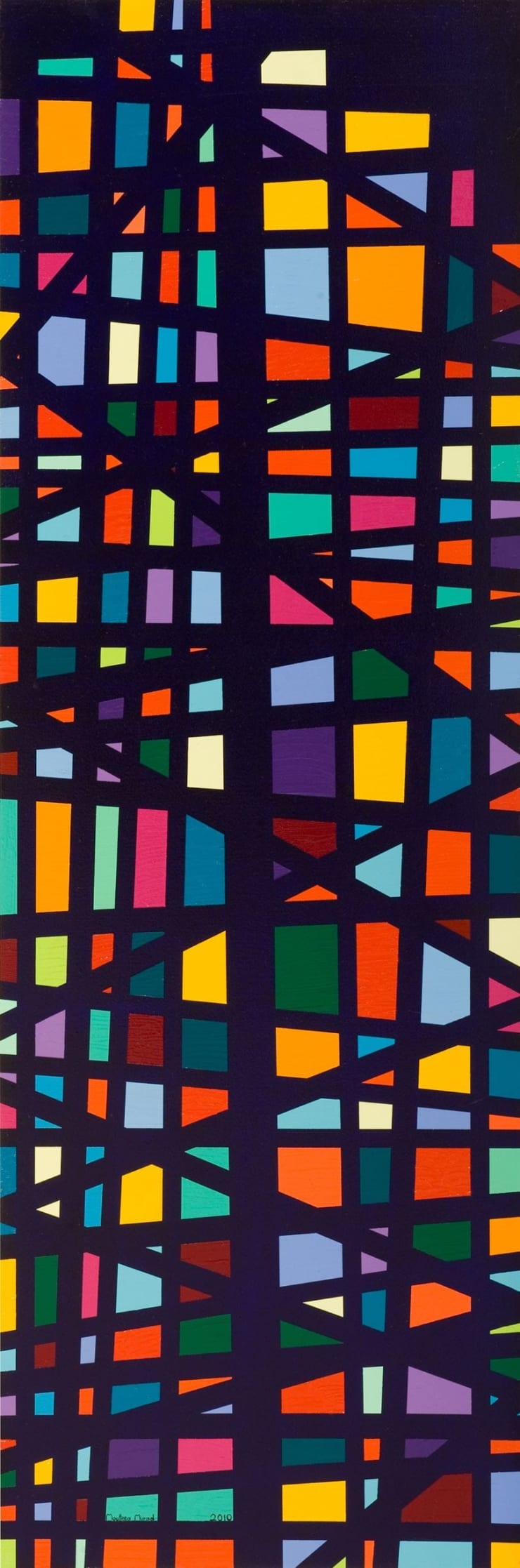 Trial No. 34, 2010 Acrylic on Canvas 150 x 50 cm