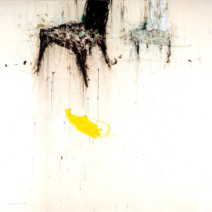 Walid el-Masri Chairs, 2008 Mixed Media on Canvas 180 x 180 cm