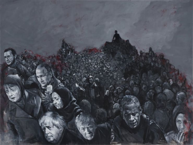 Yarmouk, 2016 Acrylic on canvas 143 x 190 cm