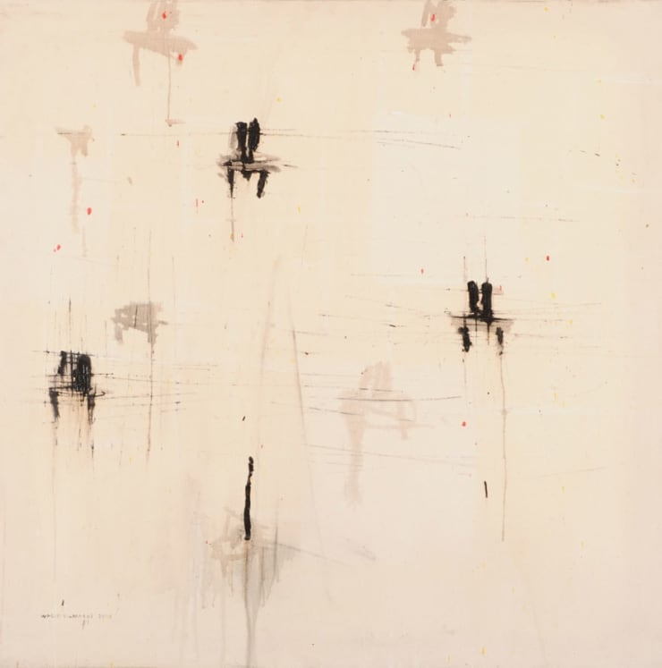 Chairs, 2009 Mixed Media on Canvas 120 x 120 cm