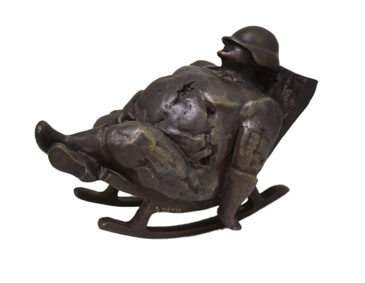 A Nap, 2018 Bronze Edition of 8 22 x 19 x 35 cm