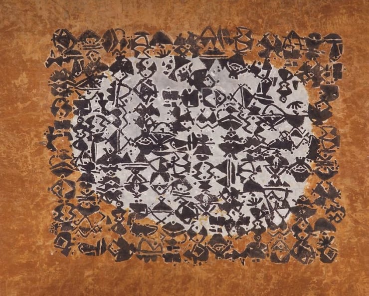 Untitled, 1985 Mixed Media on Canvas 155 x 192 cm