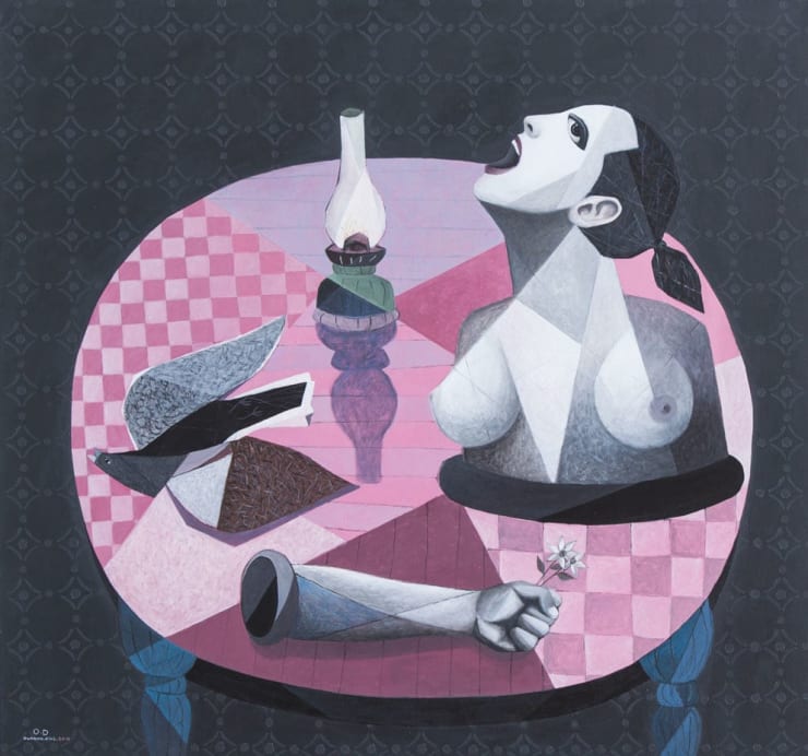 A Daily Scene, 2015 Mixed media on canvas 150 x 160 cm