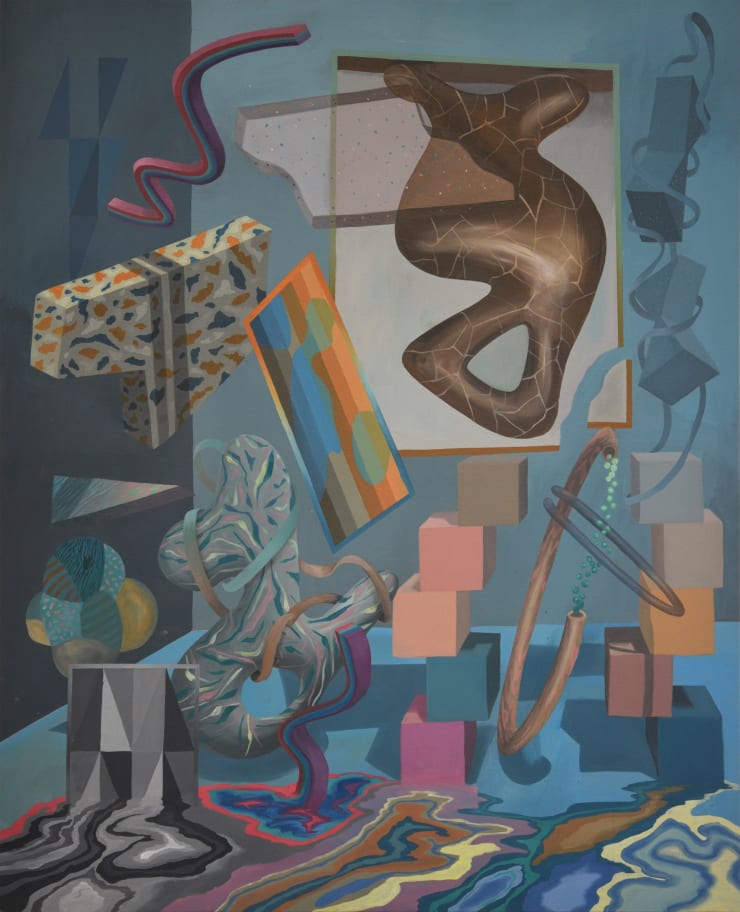 Nothing is Certain, Everything is Melting, and that’s Okay 4, 2019 Acrylic on raw linen 190 x 154 cm