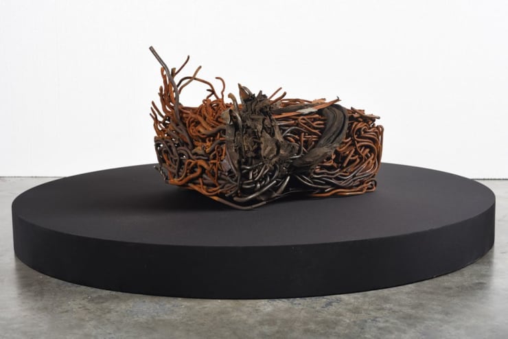 Compressed Thoughts 12, 2017 Rusted steel 38 x 49 x 44 cm