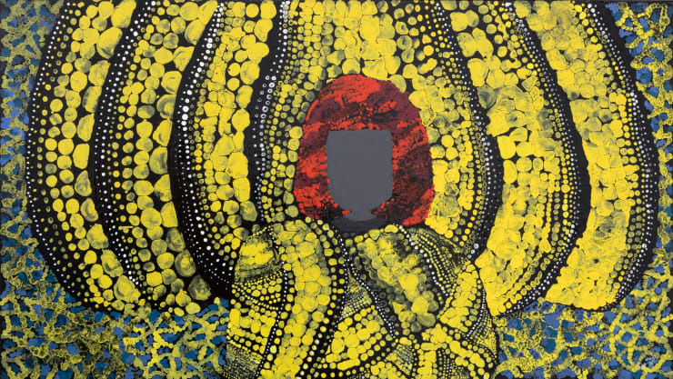 Yayoi Kusama, 2023 Mixed Media on Canvas 85 x 150 cm