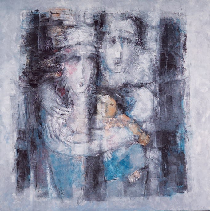 Untitled, 2008 Oil & Acrylic on canvas 150 x 150 cm