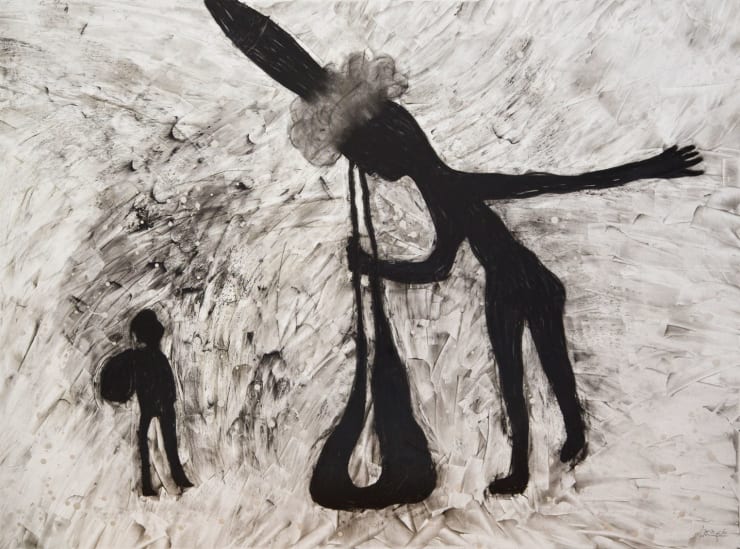 Nadim Karam The Heaviest Tears, 2013 Mixed Media on Canvas 100 x 135 cm