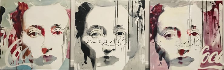 Untitled, 2018 Oil on canvas 100 x 300 cm (Triptych)