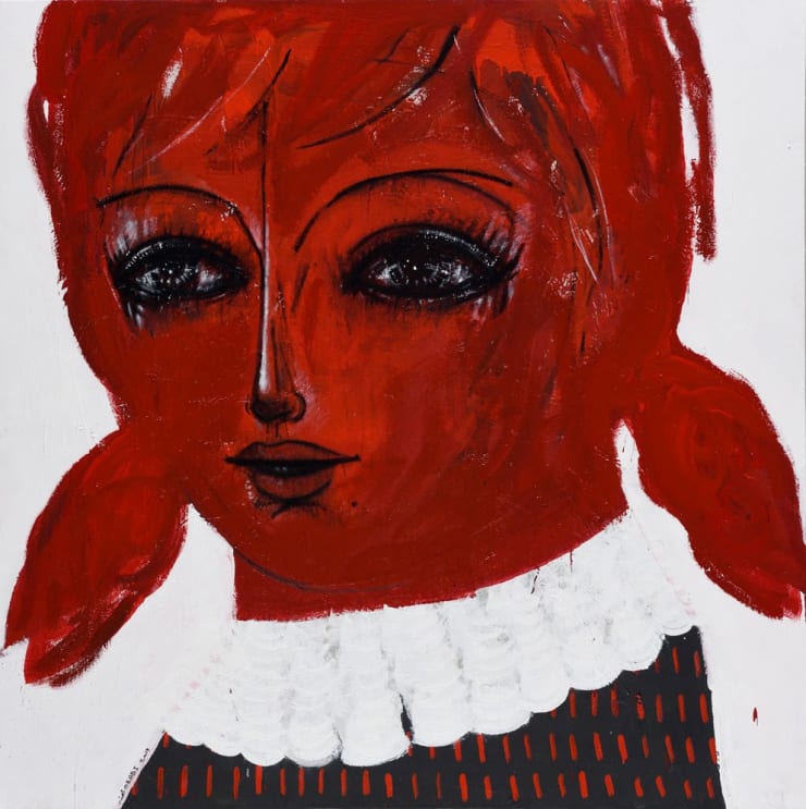 Untitled from Ripples series, 2017 Acrylic on canvas 190 x 190 cm