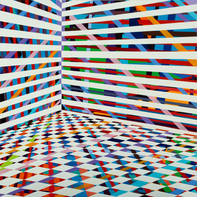 Trial No. 49, 2011 Acrylic on Canvas 185 x 185 cm