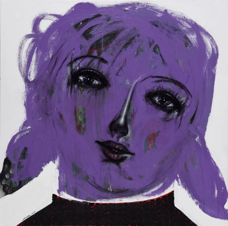 Untitled from Ripples series, 2017 Acrylic on canvas 180 x 180 cm