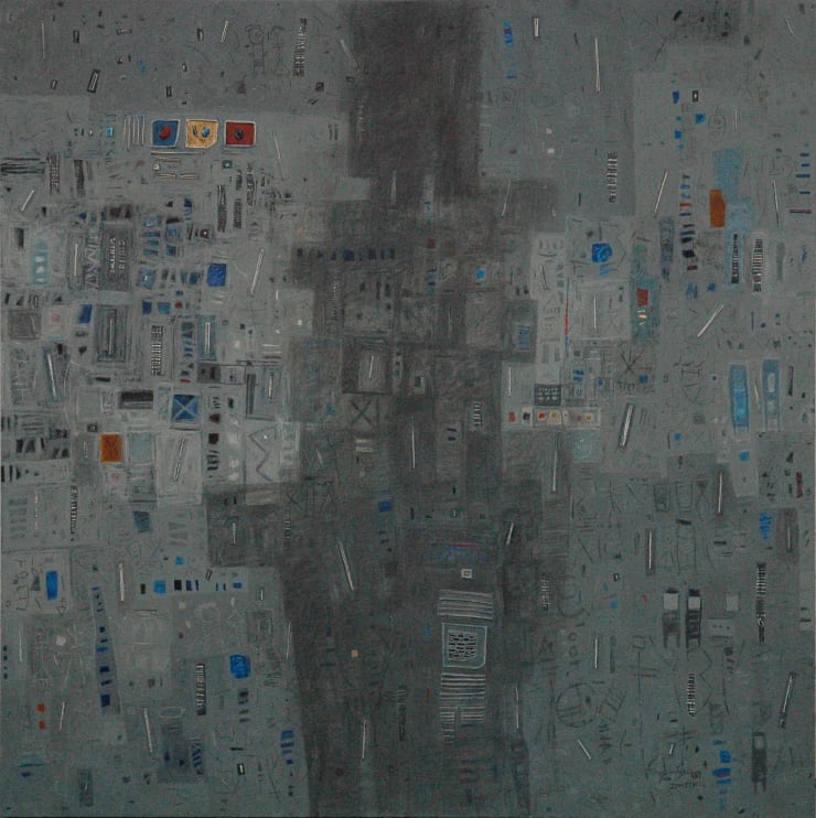 Youssef Dweik Untitled, 2008 Mixed Media on Canvas 120 x 120 cm