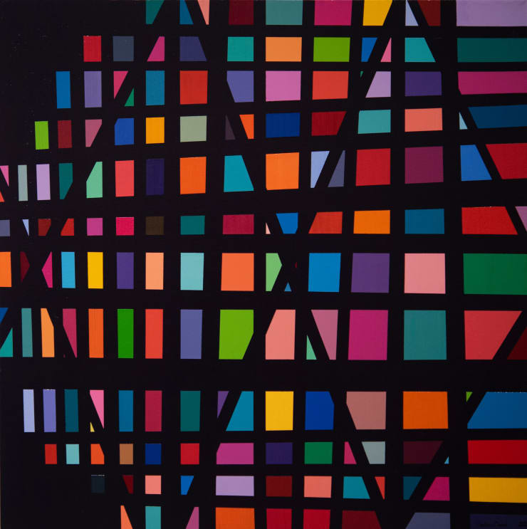 Mouteea Murad 'Trial No. 152, 2021 Acrylic on canvas 100 x 100 cm