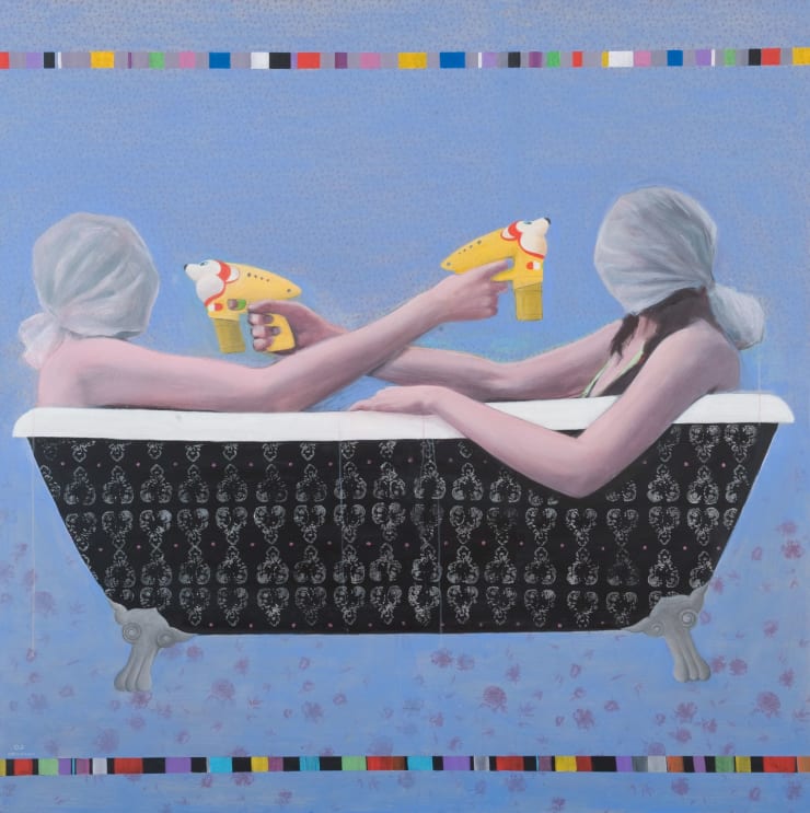 The Game, 2011 Mixed Media on Canvas 180 x 180 cm