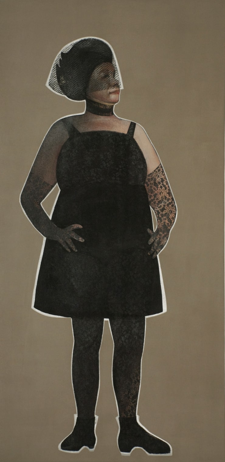 Khaled Takreti Diva, 2011 Acrylic on Canvas 195 x 97 cm